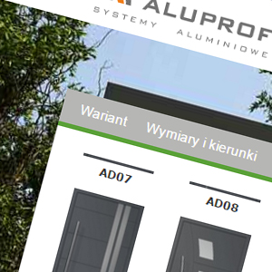 Konfigurator drzwi palelowych ALUPROF Konfigurator drzwi palelowych ALUPROF